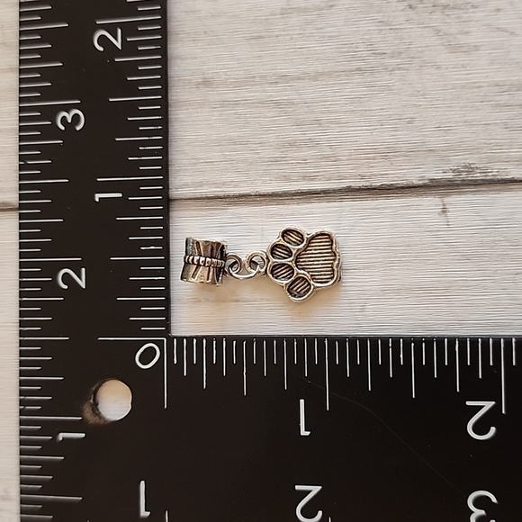 Paw Print Charm Will FIT Pandora and other European Systems - Picture 5 of 5
